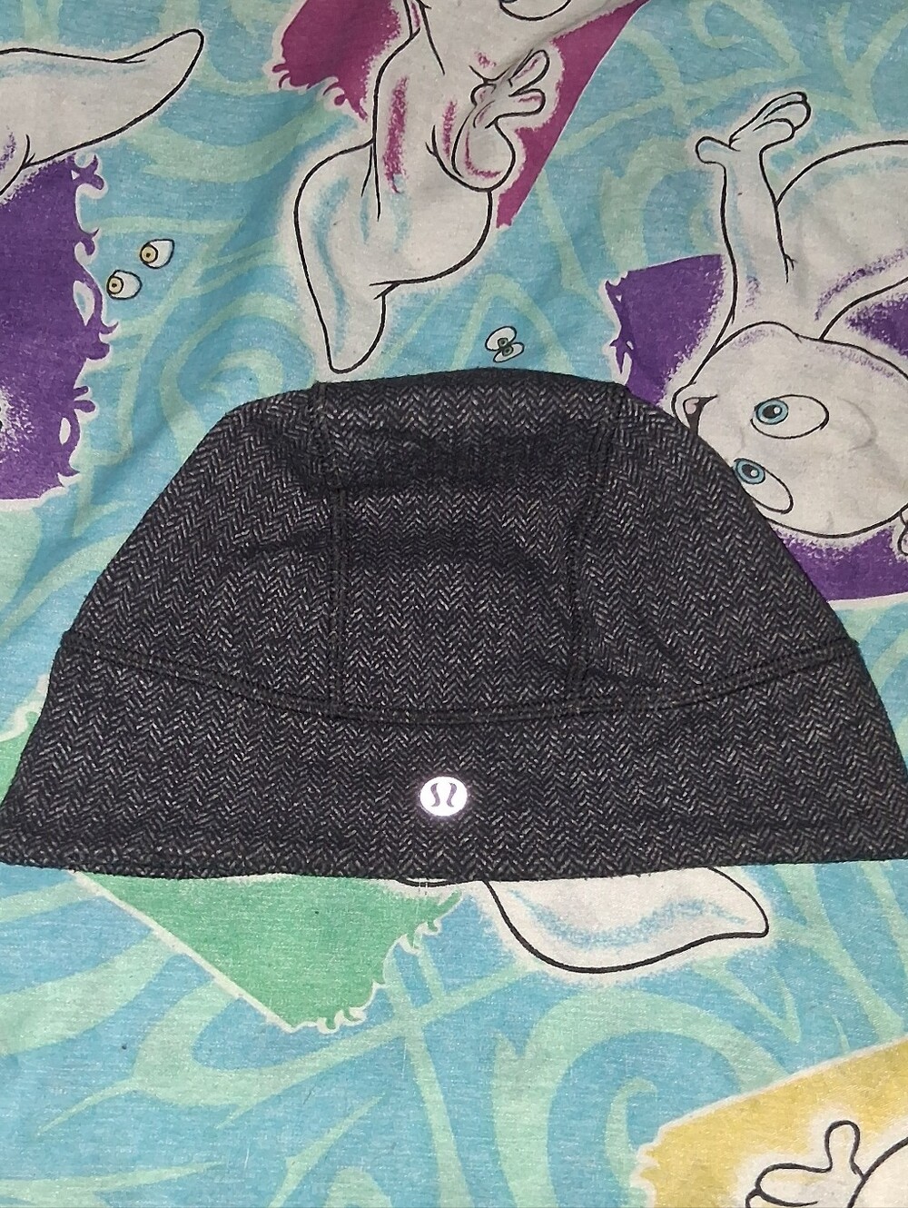 Lululemon Special Edition Run It Out Toque Beanie Heathered Herringbone Hat